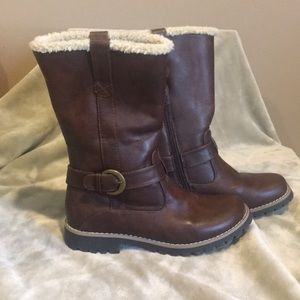 *REDUCED*Cliffs Faux Fur Brown Midi boots Sz 7.5M